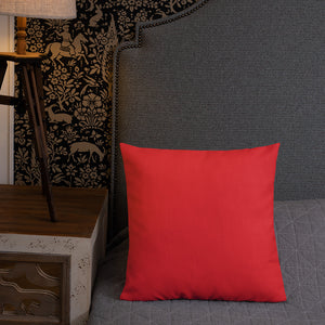 Premium Pillow Red Design E